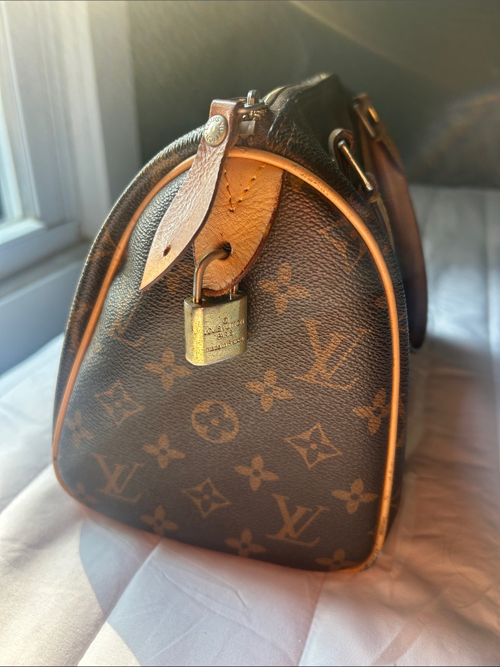 Louis Vuitton Monogram Canvas Satchel in Brown with Vachetta Trim - Picture 2 of 5
